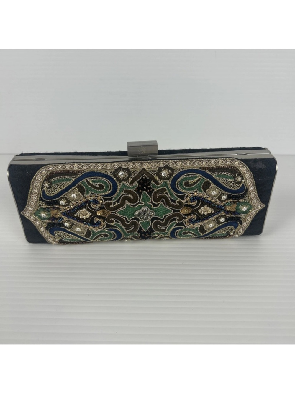 Moo Roo, Sharon Beaded Clutch, Evening Bag